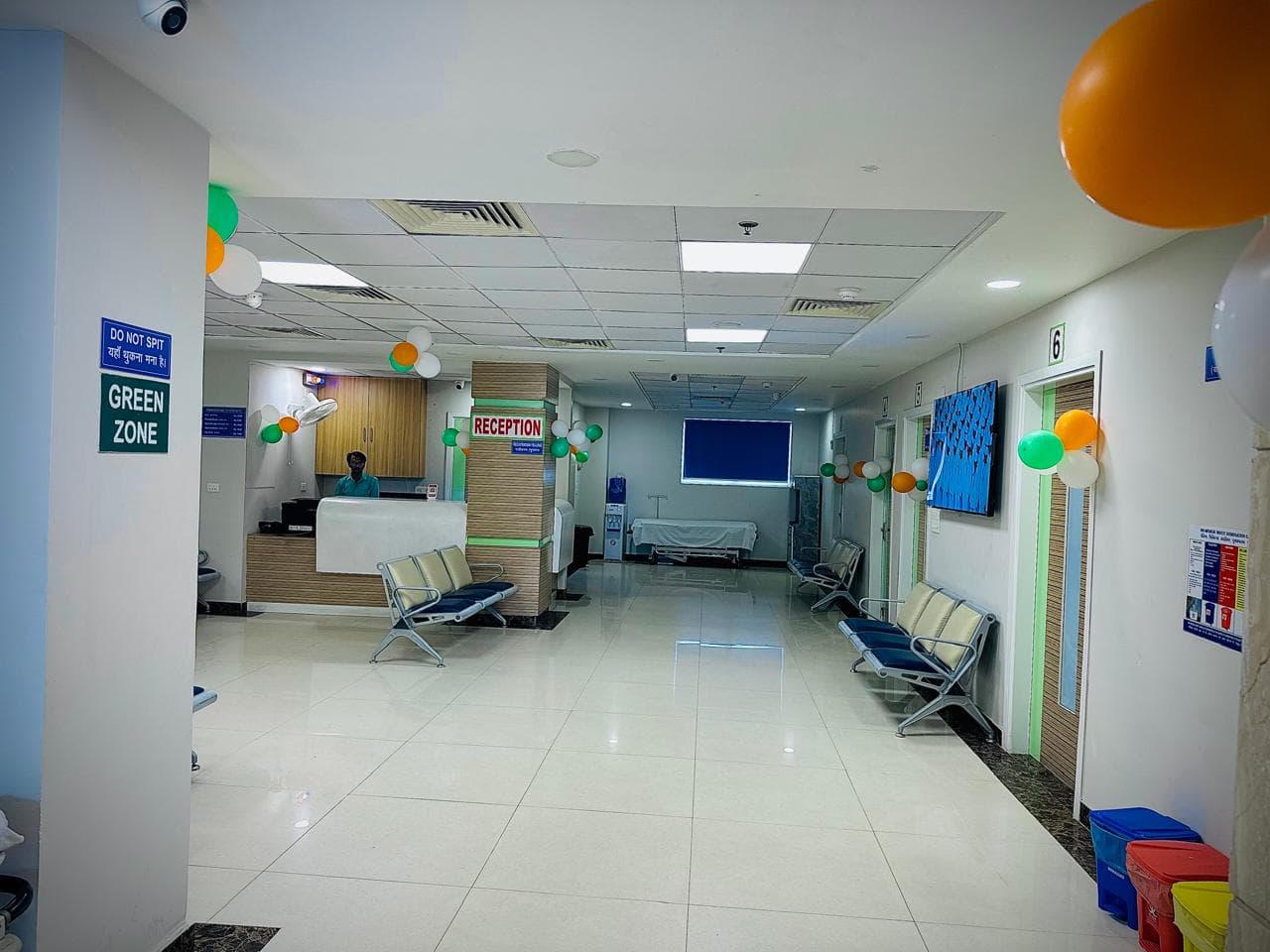 HealthFirst Hospital reception
