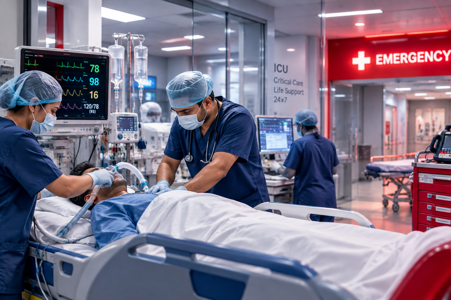 Advanced critical care and ICU facilities